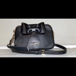 Karl Lagerfeld Paris Kris Faux Leather Bow